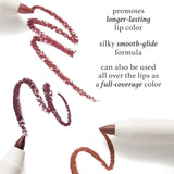 Julep With a Trace Retractable Lip Liner promotes longer lasting lip color, has a silky smooth glide formula, and can also be used all over the lips as a full coverage color