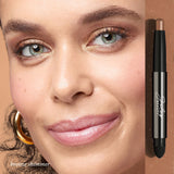 Julep Eyeshadow 101 Crème-to-Powder Eyeshadow Stick in Bronze Shimmer on model