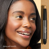 Julep Eyeshadow 101 Crème-to-Powder Eyeshadow Stick in Honey Gold Metallic on Model