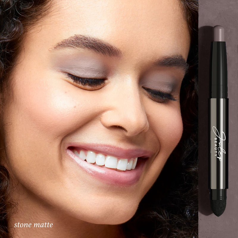 Julep Eyeshadow 101 Crème-to-Powder Eyeshadow Stick in Stone Matte on model