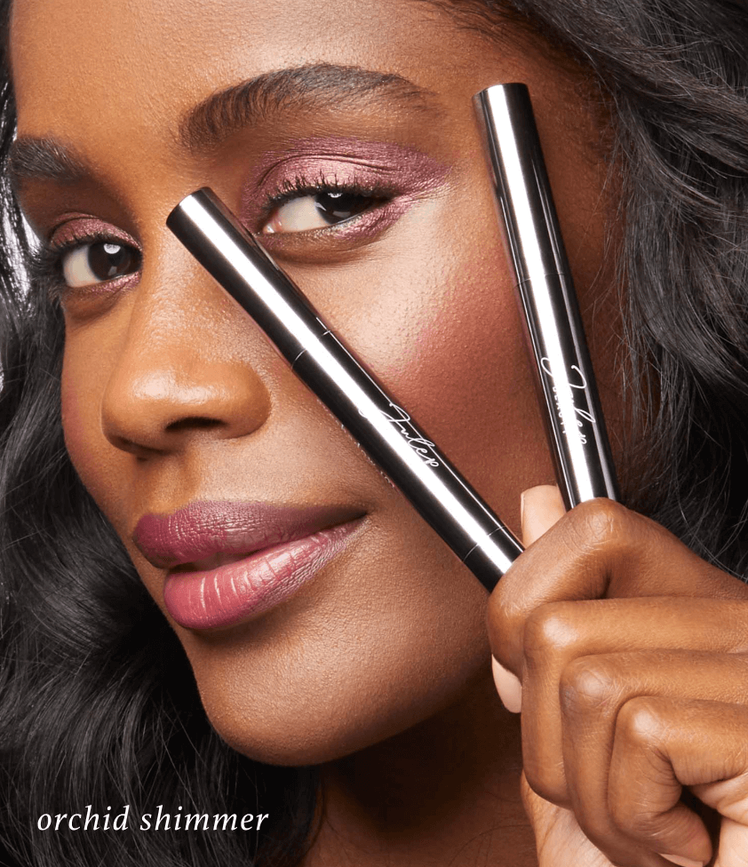 Julep Eyeshadow 101 in Orchid Shimmer on model