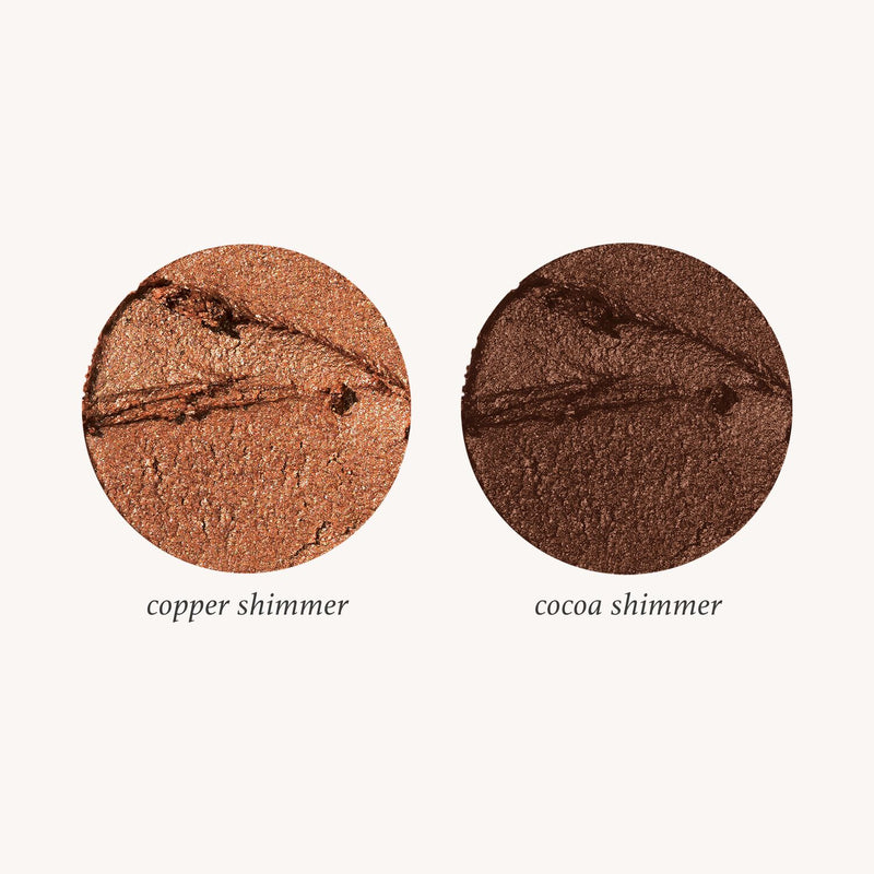 Eyeshadow 101 Crème-to-Powder Eyeshadow Stick Duo, Copper Shimmer & Cocoa Shimmer