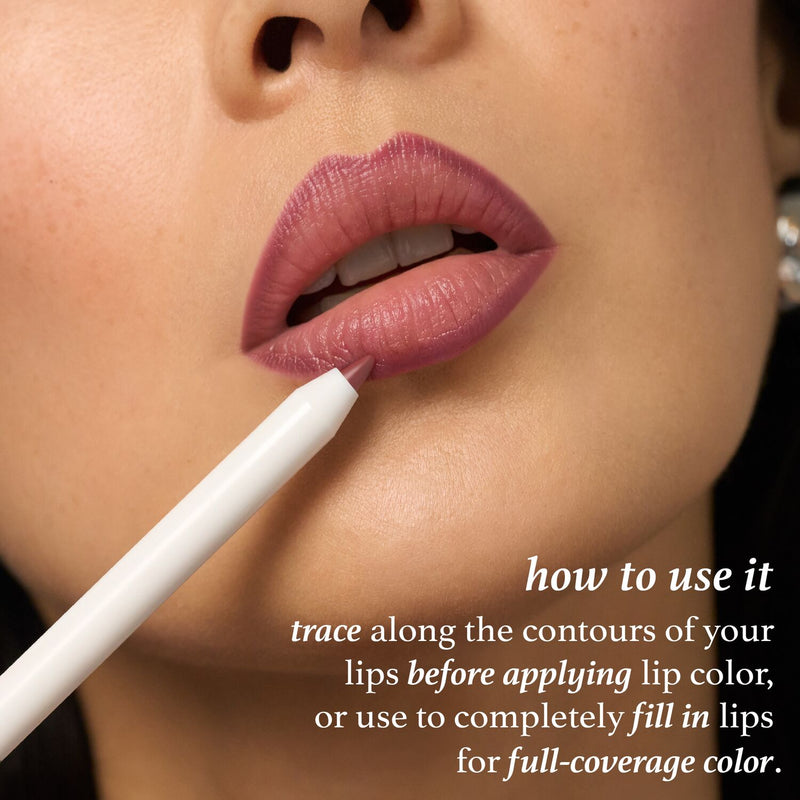 How to use Julep With a Trace Retractable Lip Liner. Trace along the contours of your lips before applying lip color, or use to completely fill in lips for full coverage color