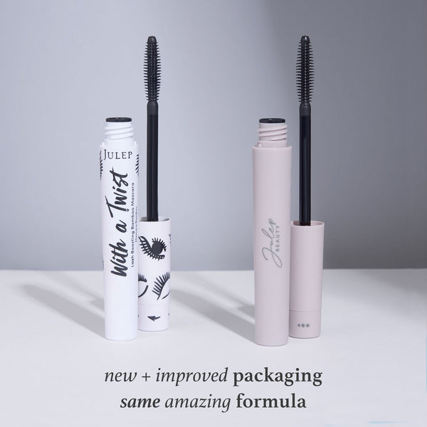 Julep With A Twist Lash Boosting Bamboo Mascara has new and improved packaging with the same amazing formula