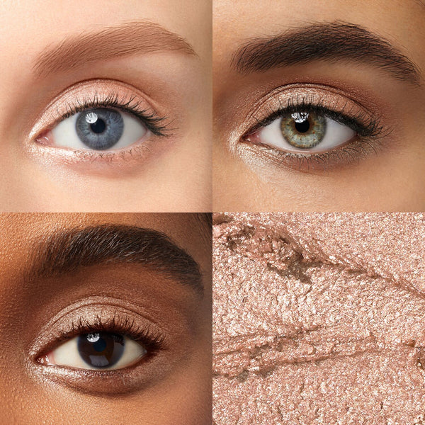 Julep Eyeshadow 101 Crème-to-Powder Eyeshadow Stick in Champagne Shimmer on model grid