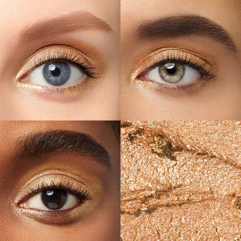 Julep Eyeshadow 101 Crème-to-Powder Eyeshadow in Warm Gold Shimmer model grid