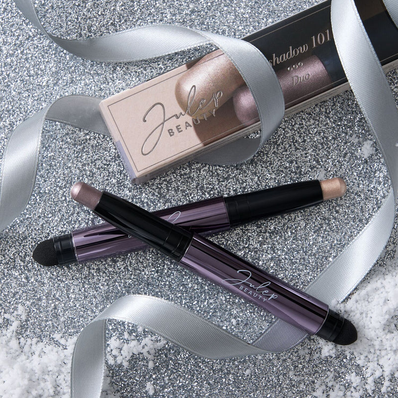 Eyeshadow 101 Crème-to-Powder Eyeshadow Stick Duo, Smoky Amethyst & Silver Moonlight Metallic