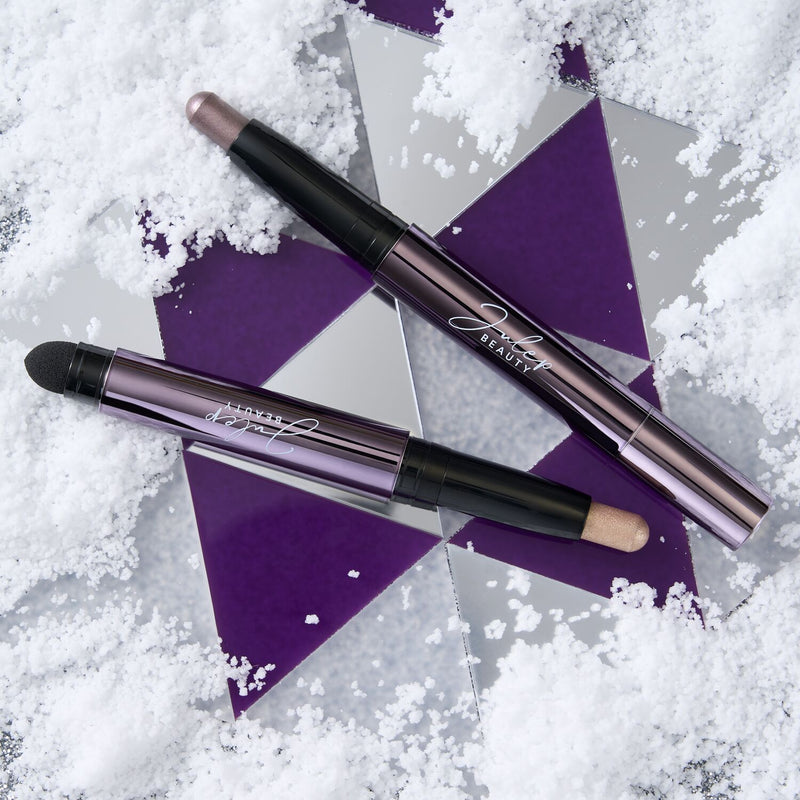 Eyeshadow 101 Crème-to-Powder Eyeshadow Stick Duo, Smoky Amethyst & Silver Moonlight Metallic