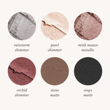 Julep Eyeshadow 101 Crème-to-Powder Eyeshadow Stick 6 Piece Kit in  Moonlight contains Rainstorm Shimmer, Pearl Shimmer, Mink Mauve Metallic, Orchid Shimmer, Stone Matte, Onyx Matte