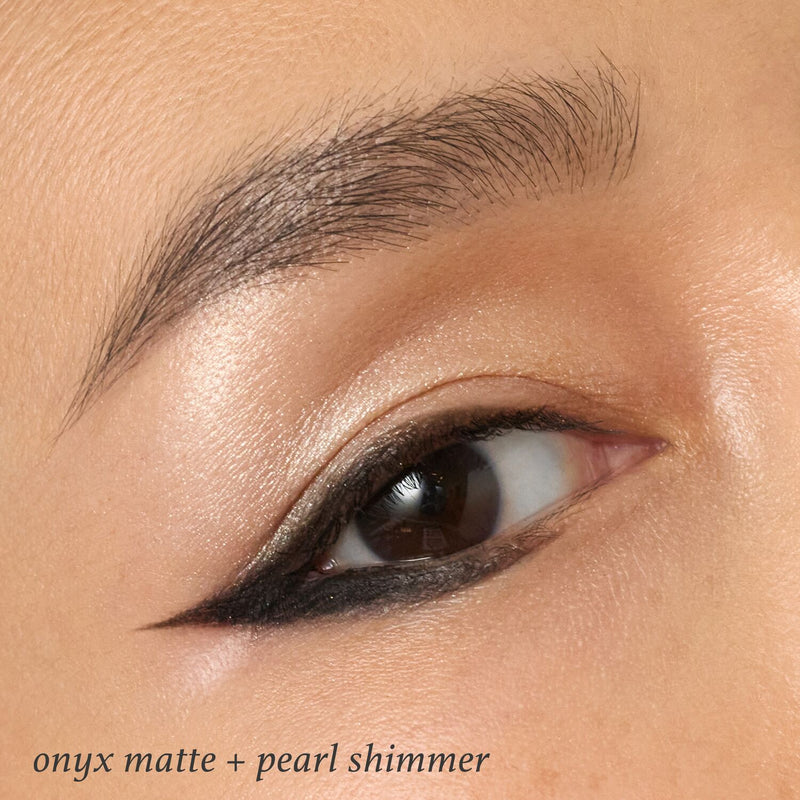 Eyeshadow 101 Crème-to-Powder Eyeshadow Stick Duo, Pearl Shimmer & Onyx Matte