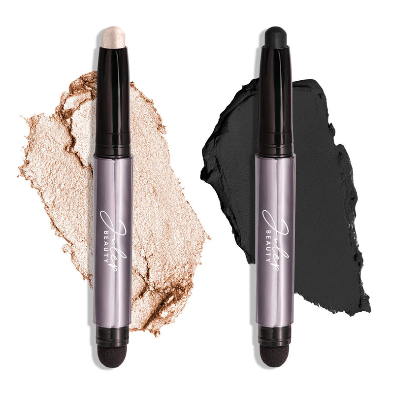 Julep Eyeshadow 101 Crème-to-Powder Eyeshadow Stick Duo, Pearl Shimmer & Onyx Matte