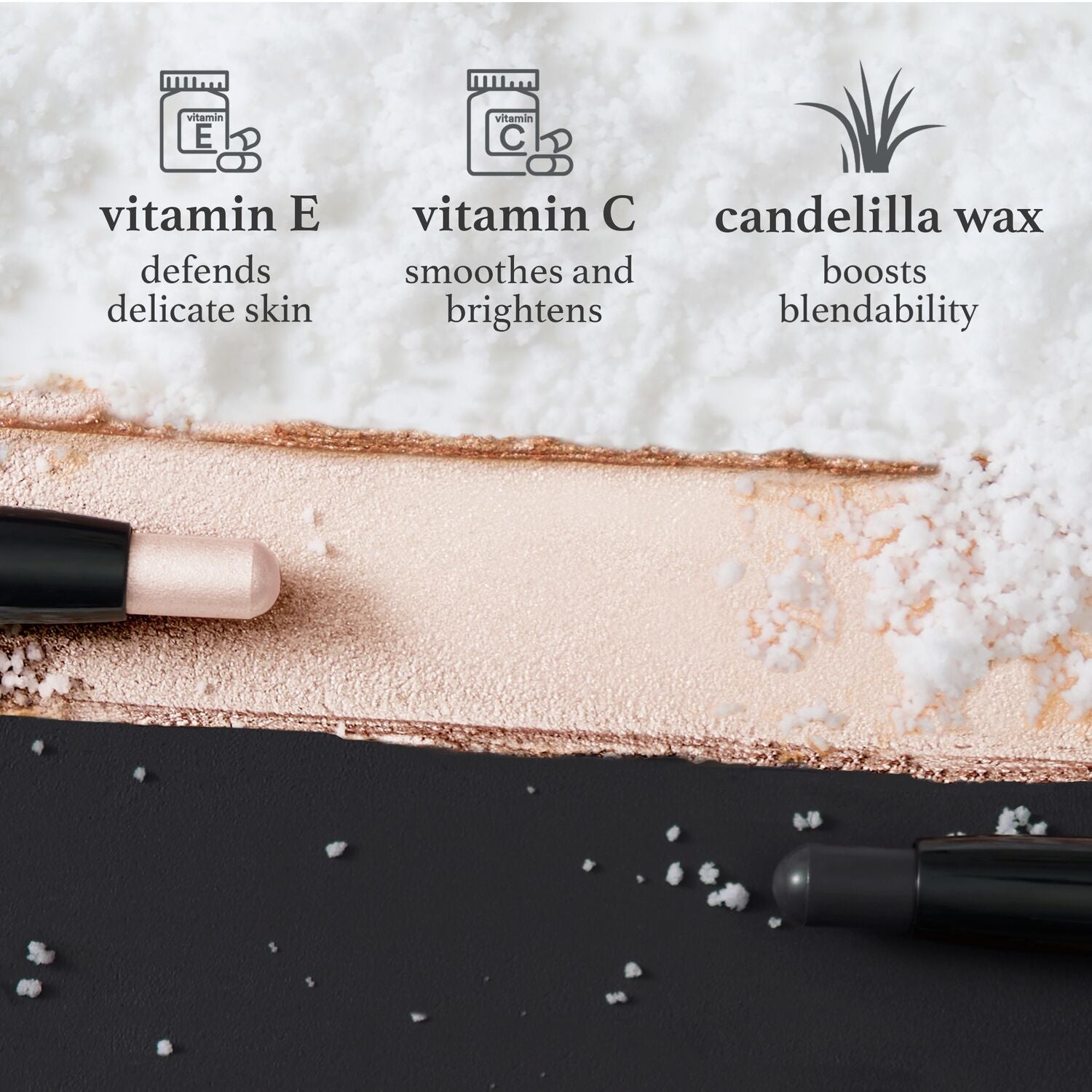 Eyeshadow 101 CrèmetoPowder Eyeshadow Stick Duo, Pearl Shimmer & Ony