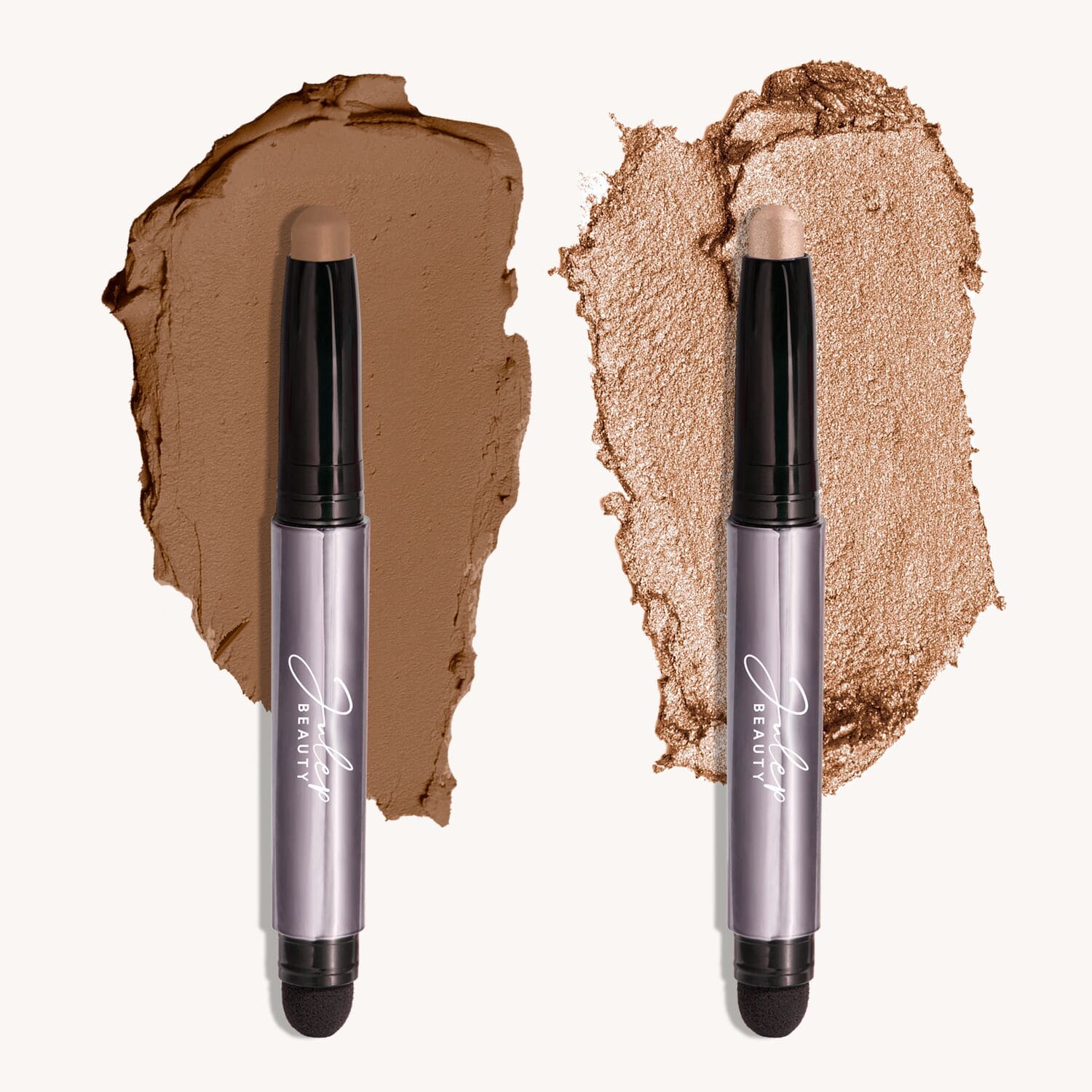 Julep Eyeshadow 101 Crème-to-Powder Eyeshadow Stick Two Piece Set in Sand Shimmer & Ginger Matte