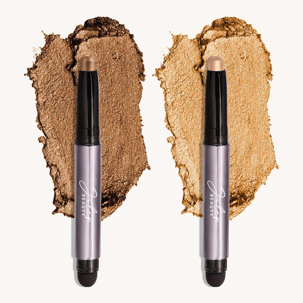 Julep Eyeshadow 101 Crème-to-Powder Eyeshadow Stick Two Piece Set in Bronze Shimmer & Warm Gold Shimmer