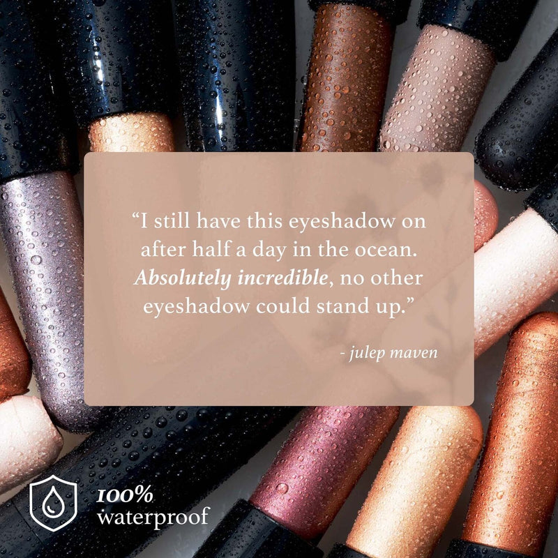 Julep Eyeshadow 101 Crème-to-Powder Eyeshadow Sticks are 100% waterproof