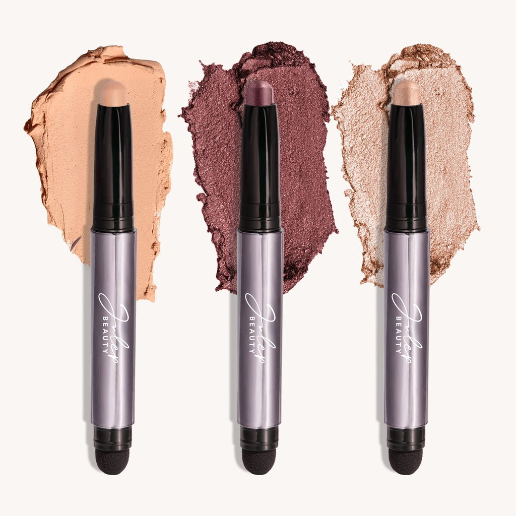 Green-Eyed & Glowing: Eyeshadow 101 Stick Trio