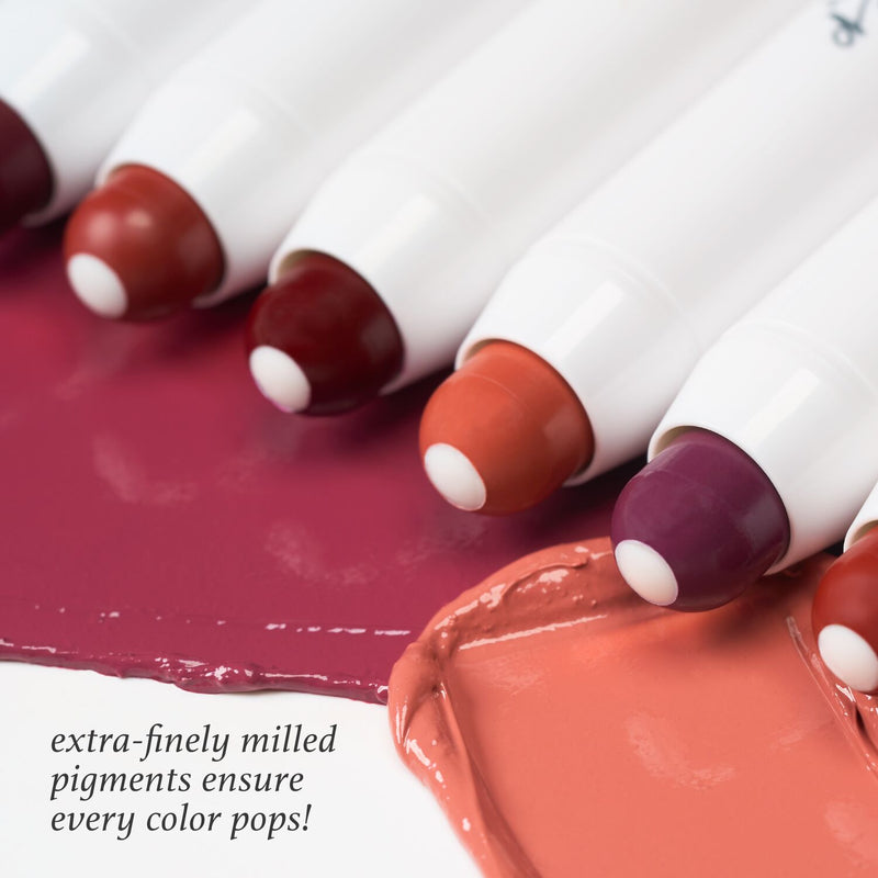 Julep It's Balm has extra-finely milled pigments to ensure every color pops