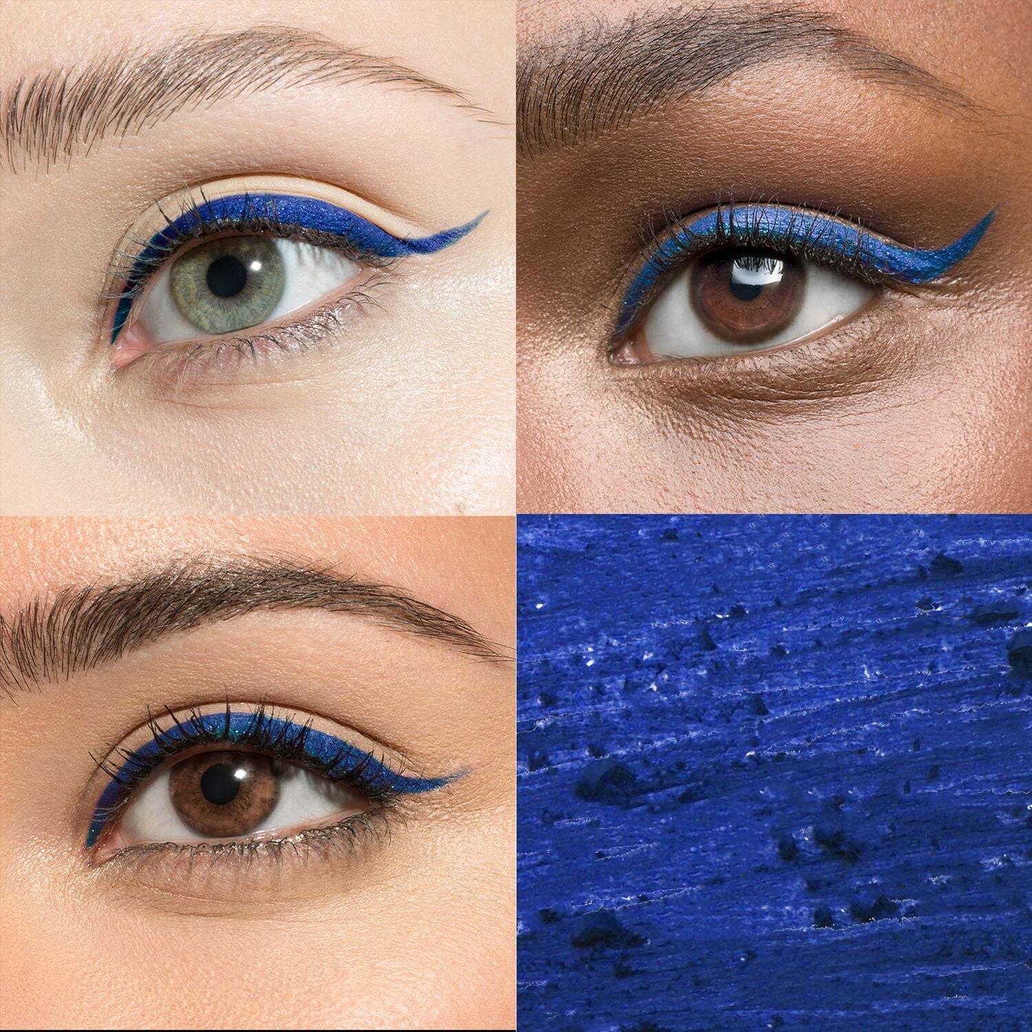 Julep When Pencil Met Gel All-Day Eyeliner Duo in Ocean Blue on model grid