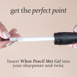 Get the perfect point. Insert your Julep When Pencil Met Gel All-Day Eyeliner into your sharpener and twist