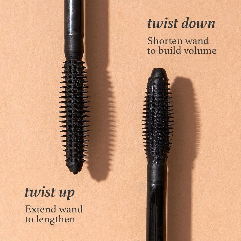 Julep With A Twist Lash Boosting Bamboo Mascara. Twist up to extend wand and lengthen or twist down to shorten and build volume