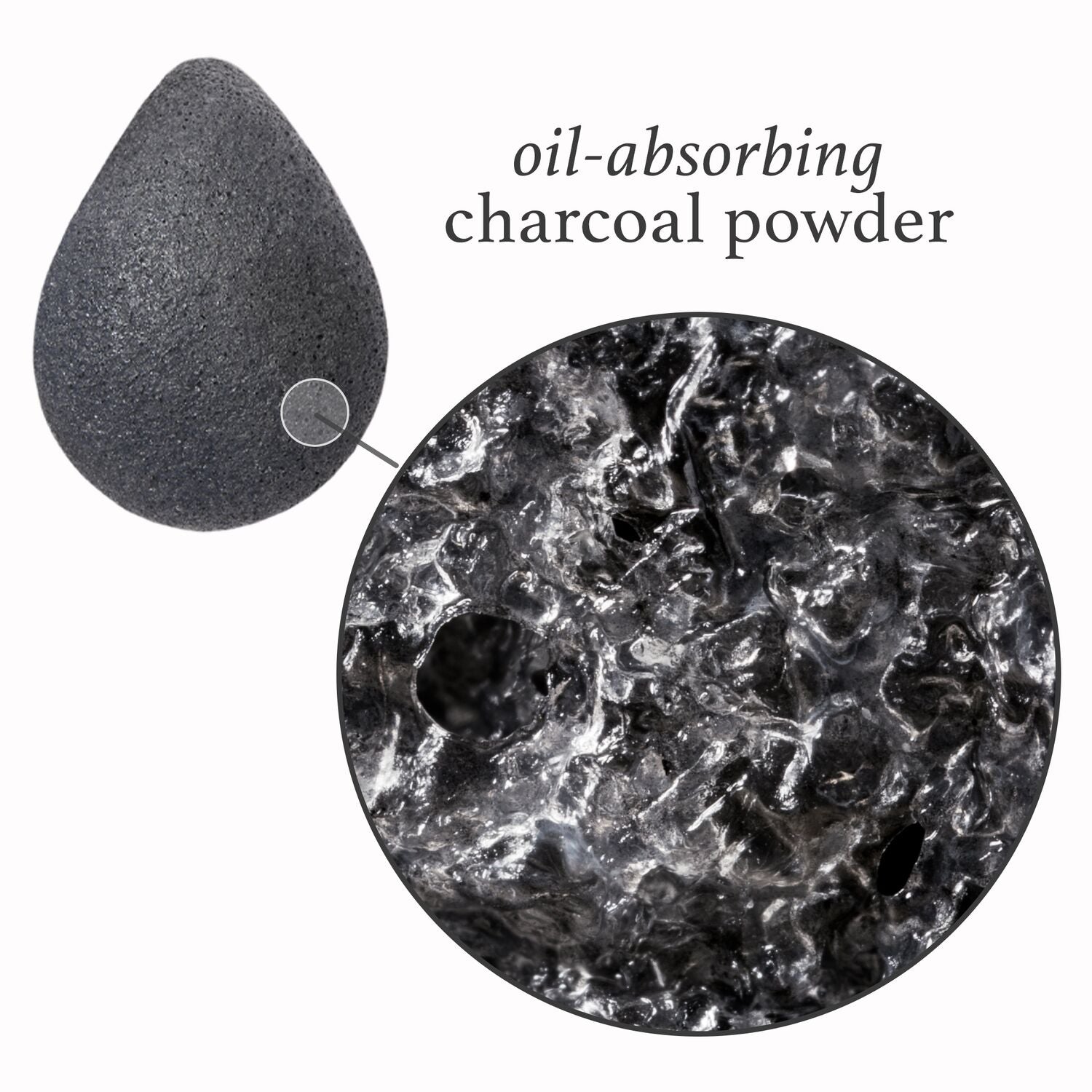 Purifying Charcoal Konjac Cleansing Sponge | Julep