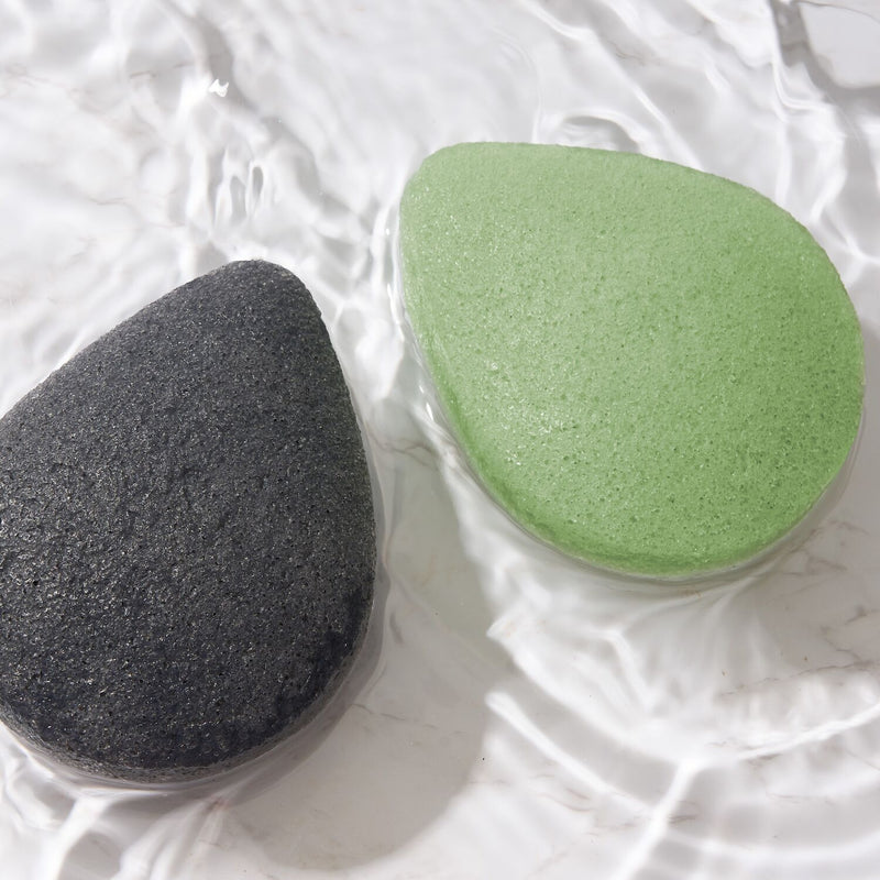 Green Tea Konjac Face Sponge Exfoliating Cleansing Tool